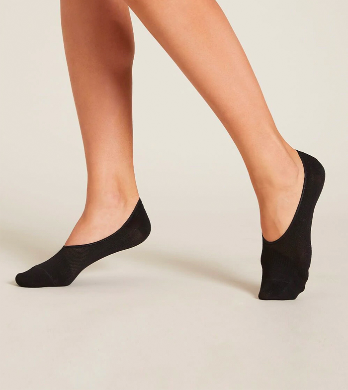 Comprar - Calcetines pinkies de bambú Negro - Talla 34-40 |