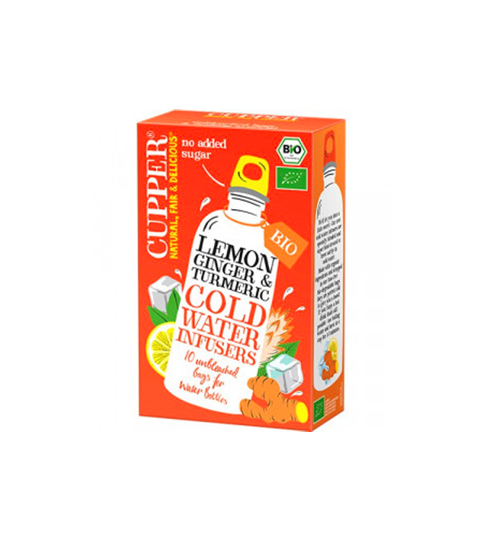 Comprar Cupper Infusión fría ecológica Limón, jengibre y cúrcuma