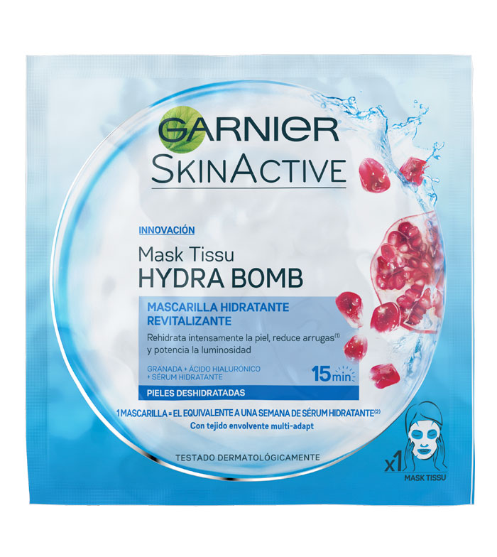 Taxi Sábana Dictar Comprar Garnier - Mascarilla Facial de Tejido Hydra Bomb Revitalizante -  Pieles Deshidratadas | Vita33.com