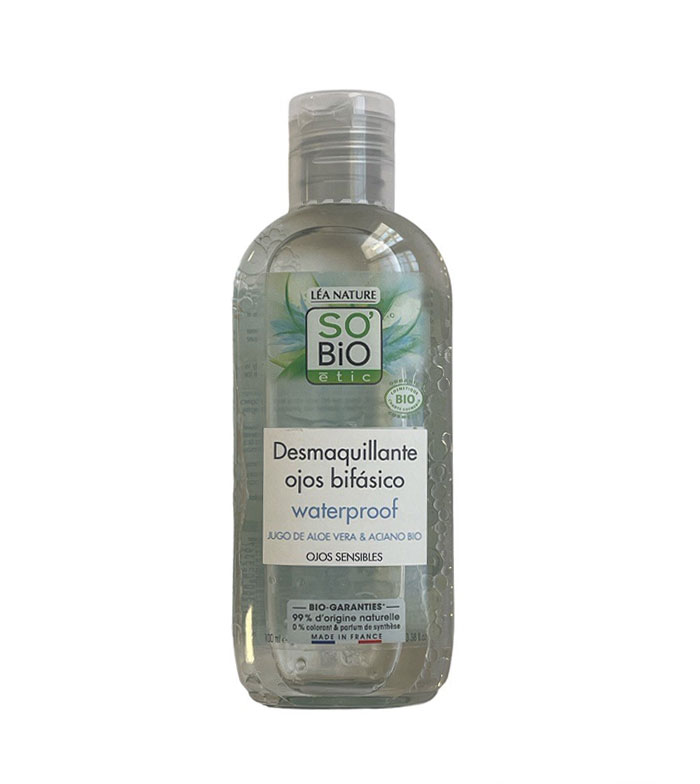 Comprar SO'BiO étic - Desmaquillante de ojos bifásico waterproof - Aloe  Vera y Aciano Bio 100ml