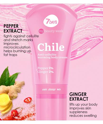 7DAYS - *My Beauty Week* - Crema roller corporal anticelulítica - Chile