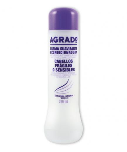 Agrado - Crema suavizante acondicionadora - Cabellos frágiles o sensibles 750ml