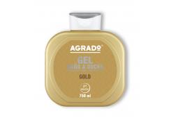 Agrado - Bath and shower gel Gold 750ml