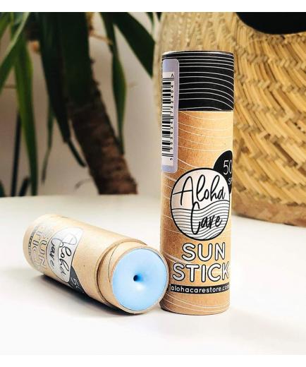 Aloha Care - Natural facial sunscreen stick SPF 50+ 20g - Blue color