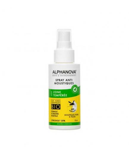 Alphanova - Anti mosquito spray 75ml - Temperate zone 6h of effectiveness