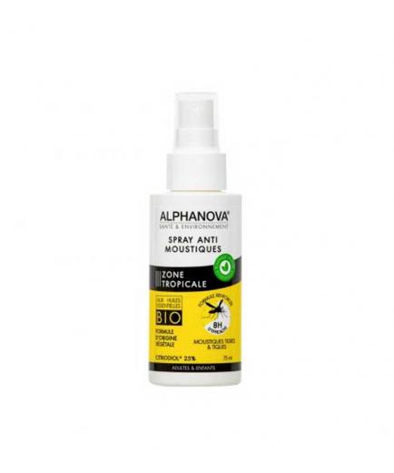 Alphanova - Bio anti mosquito spray 75ml - Tropical zone 8h of effectiveness