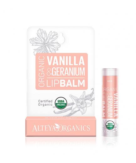 Alteya Organics - Bálsamo labial - Vainilla y geranio