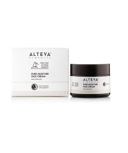 Alteya Organics - Crema Facial Hidratante Pura - Rosa & Mullein