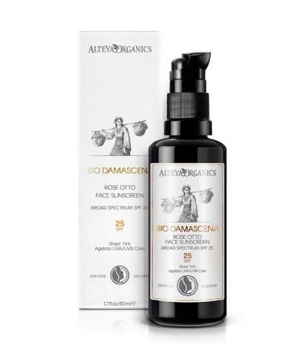 Alteya Organics - Protector Solar Facial Orgánico SPF 25 - Bio Damascena