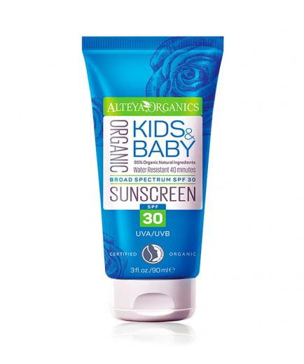 Alteya Organics - Organic Sunscreen for children and baby - Face and Body SPF 30