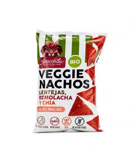 Anaconda Foods - Nachos de lentejas, remolacha y chía 125g - Sal del Himalaya