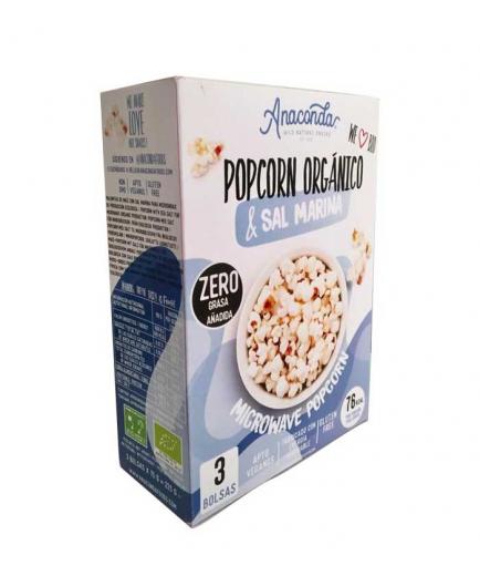 Anaconda Foods - Bio Microwave Popcorn Gluten Free with No Added Fat - Sea Salt