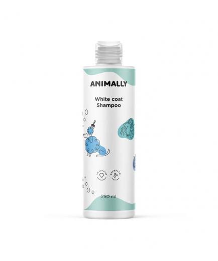 Animally - Champú para perros y gatos adultos de pelo blanco 250ml