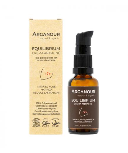 Arganour - Crema antiacné reductor de marcas Equilibrium - Pieles grasas con tendencia acneica