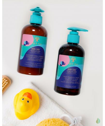 As I Am - Acondicionador Cowash para bebés y niños Born Curly 240ml - Aguacate y karité