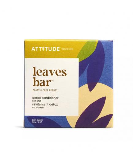 Attitude - Acondicionador sólido detox Leaves Bar - Sal marina