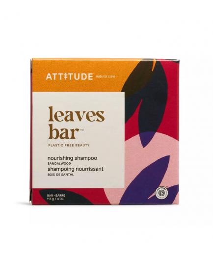 Attitude - Champú sólido nutritivo Leaves Bar - Sándalo