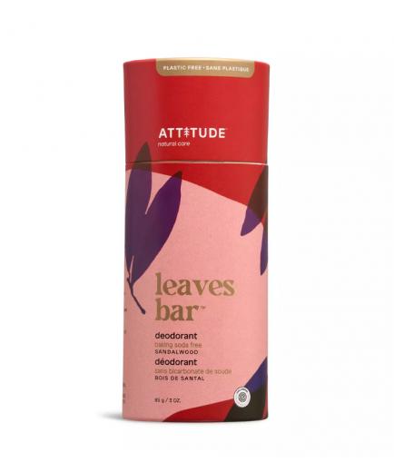 Attitude - Desodorante sólido Leaves Bar - Sándalo