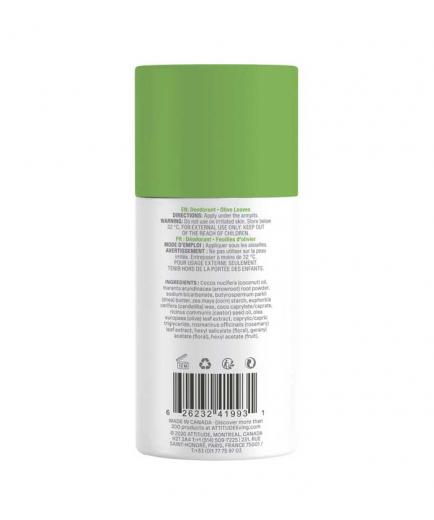 Attitude - Super Leaves Vegan Solid Deodorant - Olive Leaves
