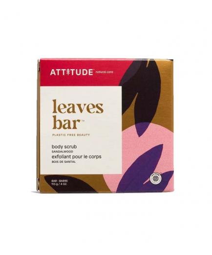Attitude - Exfoliante corporal sólido nutritivo Leaves Bar - Sándalo