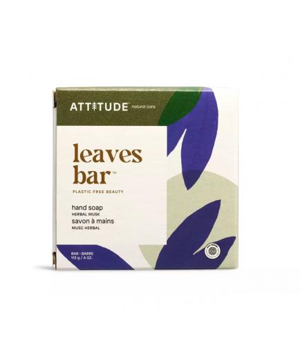 Attitude - Jabón de manos Leaves Bar - Almizcle de hierbas
