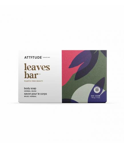 Attitude - Jabón para el cuerpo sólido Leaves Bar - Almizcle de hierbas
