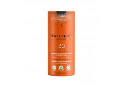 Attitude - 100% natural vegan sunscreen in stick SPF 30 85g - Orange flower