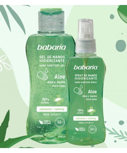 Babaria - Spray de manos hidroalcohólico - Aloe y Jojoba