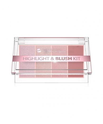 Bell - Hypo Paleta de iluminadores y colorete hipoalergénica Highlight & Blush - 01