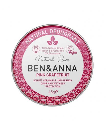 Ben & Anna - Deodorant in metal can - Pink grapefruit