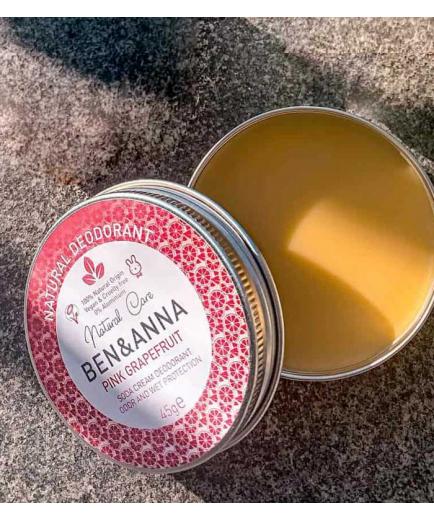 Ben & Anna - Deodorant in metal can - Pink grapefruit