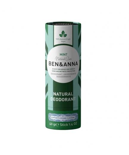 Ben & Anna - Desodorante natural de bicarbonato en stick - Menta