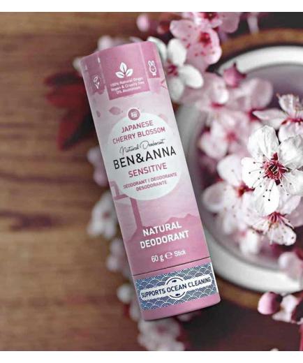 Ben & Anna - Papertube Sensitive Deodorant Stick - Japanese Cherry Blossom