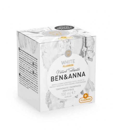 Ben & Anna - Pasta de dientes natural en crema con flúor - White