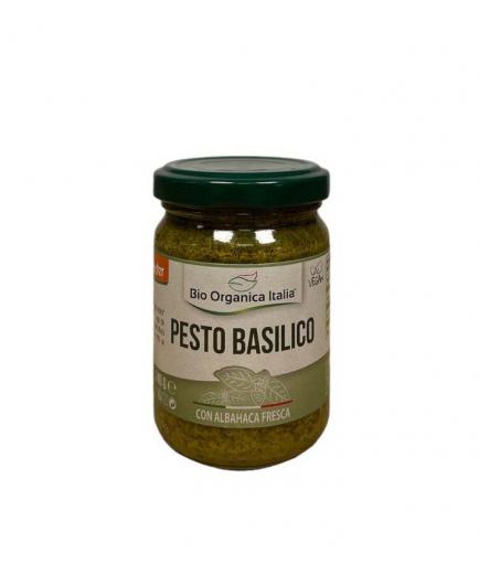 Bio Organica Italia - Pesto verde basilico con albahaca fresca vegano bio 140g