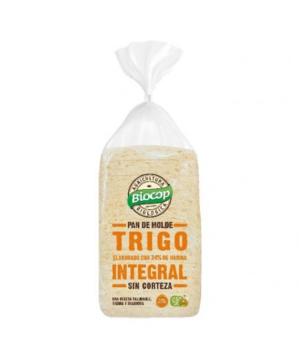 Biocop - Organic crustless whole wheat sliced bread 300g