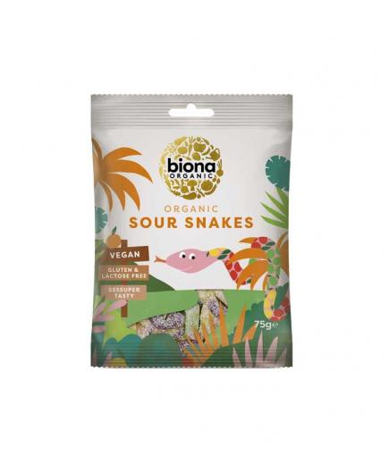 Biona Organic - Organic vegan gummies 75g - Sour snakes