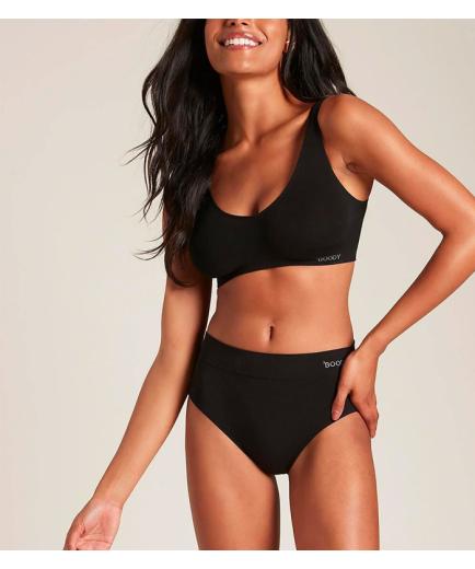 Boody - Full Brief Black Bamboo Panties - Size S