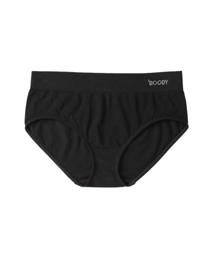 Boody - Bamboo Panties Midi Brief Black - Size L