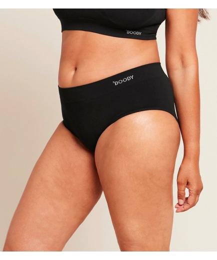 Boody - Bamboo Panties Midi Brief Black - Size L