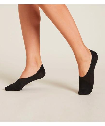 Boody - Calcetines pinkies de bambú Negro - Talla 34-40