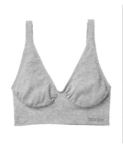 Boody - Bamboo Shaper Crop Bra Gray - Size S