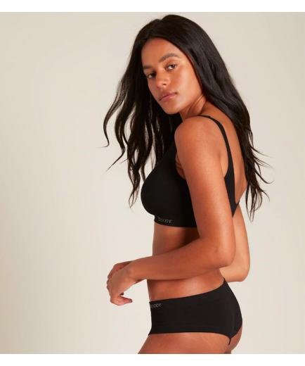 Boody - Bamboo Shaper Crop Bra Black - Size M