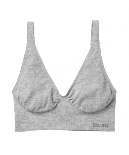Boody - Bamboo Shaper Crop Bra Gray - Size L