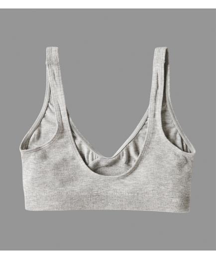 Boody - Bamboo Shaper Crop Bra Gray - Size L