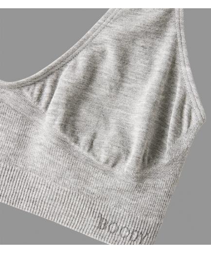 Boody - Bamboo Shaper Crop Bra Gray - Size L