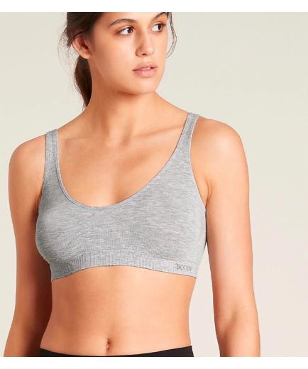 Boody - Bamboo Shaper Crop Bra Gray - Size L