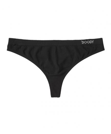 Boody - Bamboo G String Thong Black - Size S