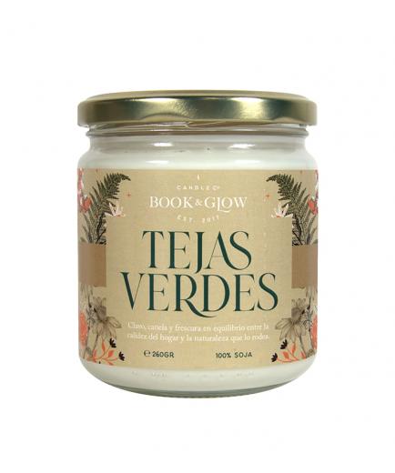 Book and Glow - *Mundos Extraordinarios* - Soy Candle - Tejas verdes