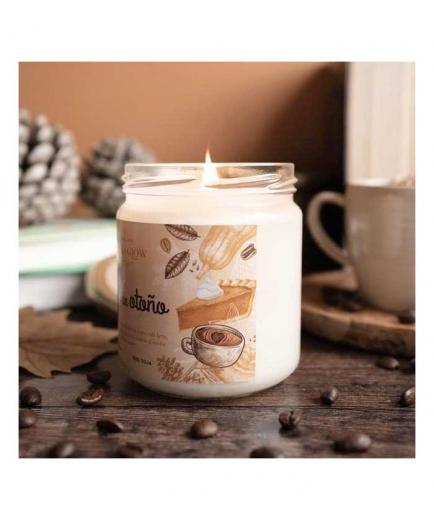 Book and Glow - *Perfect Moments* - Vegan Soy Candle - Café de otoño